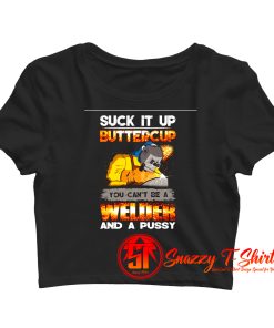 Welder Dad Father Arc Welding Tee Blacksmit Crop Top Shirt