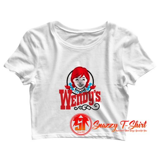 Wendys Burger Crop Top Shirt