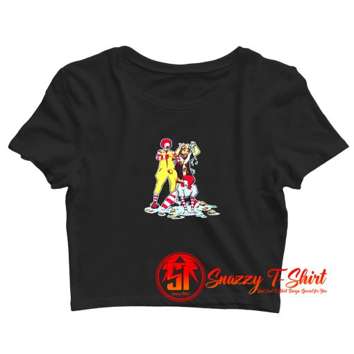 Wendys Burger King Mcdonalds Funny Twerking Crop Top Shirt