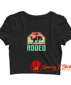 Western Horse Riding Rodeo Country Cowboy Crop Top Shirt