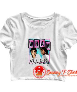 Wham Make It Big Pastel Album Crop Top Shirt