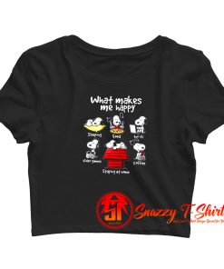 What Makes Me Happy Crop Top Shirt