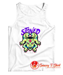 White Stoned Medusa Tank Top