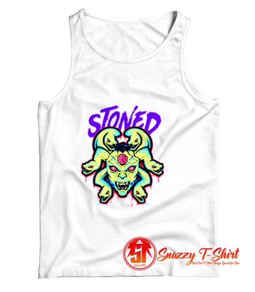 White Stoned Medusa Tank Top