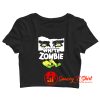 White Zombie Crop Top Shirt