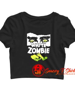 White Zombie Crop Top Shirt