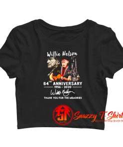 Willie Nelson 64th Anniversary Crop Top Shirt