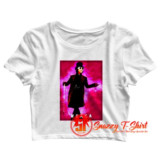 Willy Wonka Johnny Depp Digital Painting Crop Top Shirt