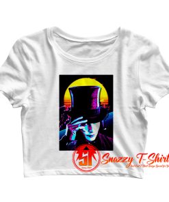 Willy Wonka Johnny Depp Retro Style Crop Top Shirt