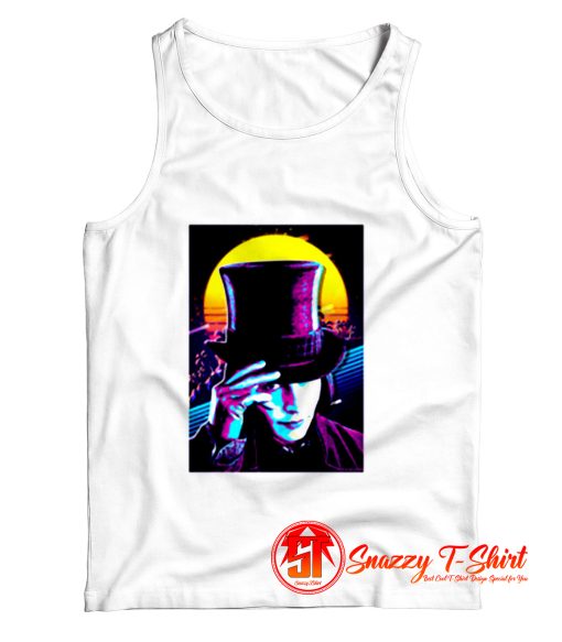 Willy Wonka Johnny Depp Retro Style Tank Top