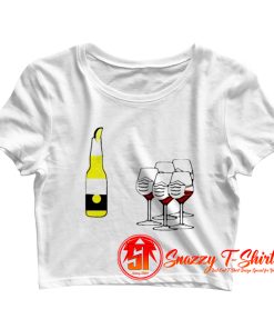 Wine And Corona Crop Top Shirt