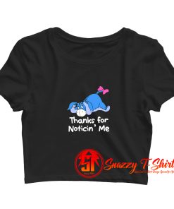 Winnie The Pooh Eeyore Quote Crop Top Shirt