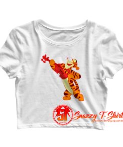 Winnie The Pooh Tigger Design For Holidays Crop Top Shirt