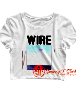 Wire Pink Flag Retro Crop Top Shirt