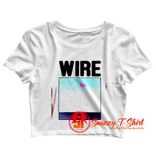 Wire Pink Flag Retro Crop Top Shirt