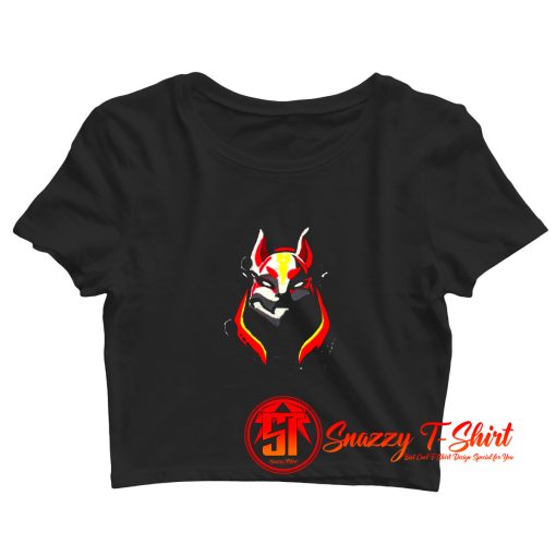 Wolf Head Fortnite Games Crop Top Shirt