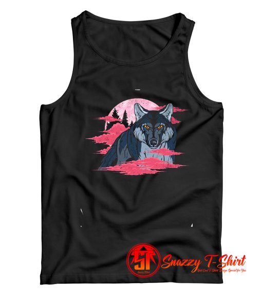 Wolf Moon Woods Wolves Tank Top