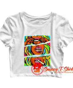 Women Rolling Blunt Unisex Crop Top Shirt