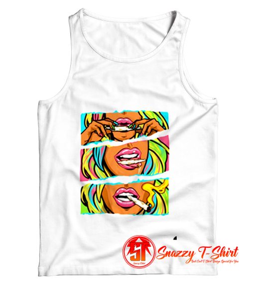 Women Rolling Blunt Unisex Tank Top