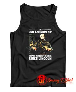 Womens Abraham Lincoln Republican 2nd Amendment Supporter Tank Top