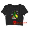 Woodstock Around The Christmas Tree Crop Top Shirt