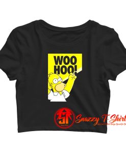 WooooHooo Homer Simpson Crop Top Shirt