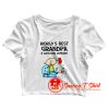 Worlds Best Grandpa Armchair Referee Crop Top Shirt