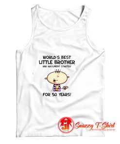 Worlds Best Little Brother 50th Birthday Tank Top