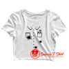 Wrenches Grease Stains Car Auto Mechanic Halloween Crop Top Shirt