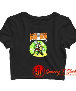 Wubba Lubba Batman Robin Comic Parody Crop Top Shirt