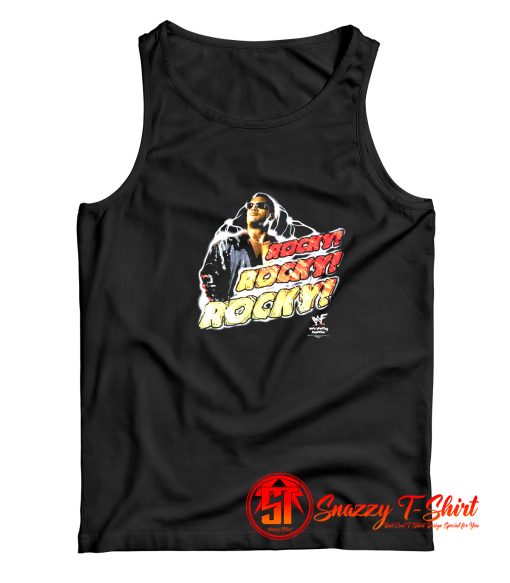 Wwf Rocky The Rock The Peoples Chant Tank Top