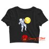 XRP Ripple Astronaut To The Moon Crop Top Shirt