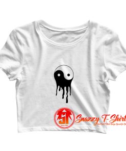 Ying Yang Dripping Crop Top Shirt