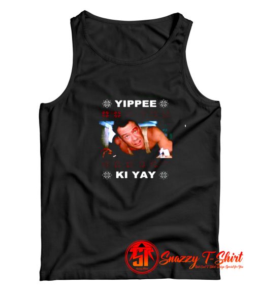 Yippe Ki Yay Xmas Ugly Christmas Tank Top