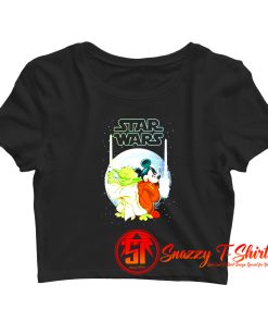 Yoda and Mickey Mouse SW Christmas Crop Top Shirt