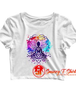 Yoga Meditation India Crop Top Shirt