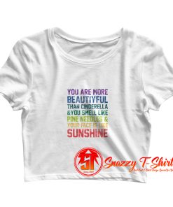 Youre More Beautiful Bridesmaids Quote Crop Top Shirt