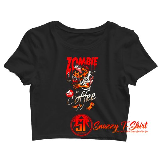 Zombie Coffee Crop Top Shirt