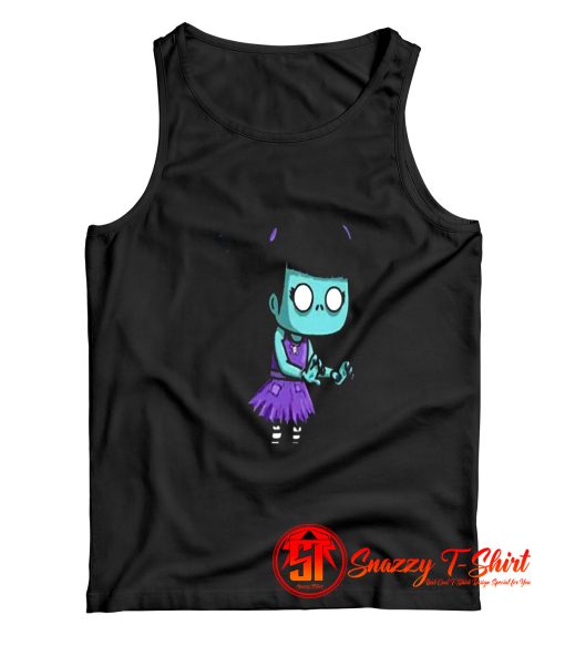 Zombie Girl Cartoon Tank Top