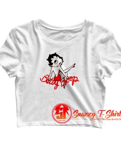 betty boop design for holidays Crop Top Shirt