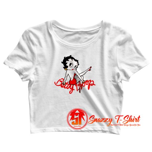 betty boop design for holidays Crop Top Shirt