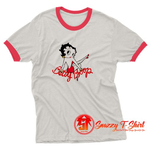 betty boop design for holidays Ringer Tee