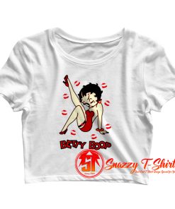 betty boop lips Crop Top Shirt