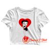 betty boop love Crop Top Shirt