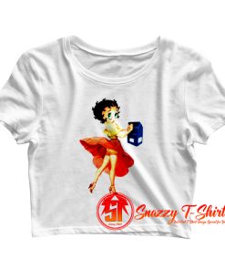 betty boop retro Crop Top Shirt