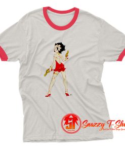 betty boop shoot Ringer Tee