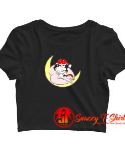 betty boop sleep Crop Top Shirt