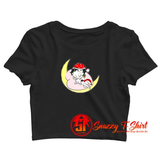 betty boop sleep Crop Top Shirt