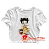 betty boop vintage Crop Top Shirt