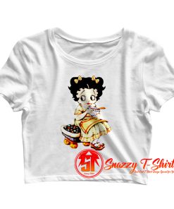 betty boop vintage Crop Top Shirt